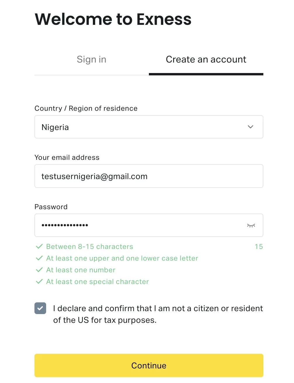 開始在尼日利亞使用 Exness 進行交易