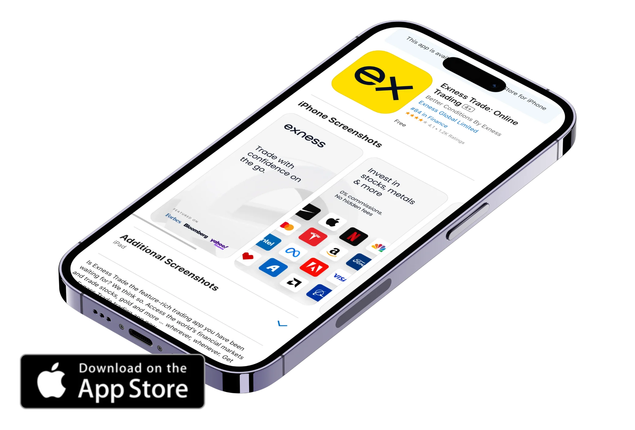 iPhone 版 Exness App