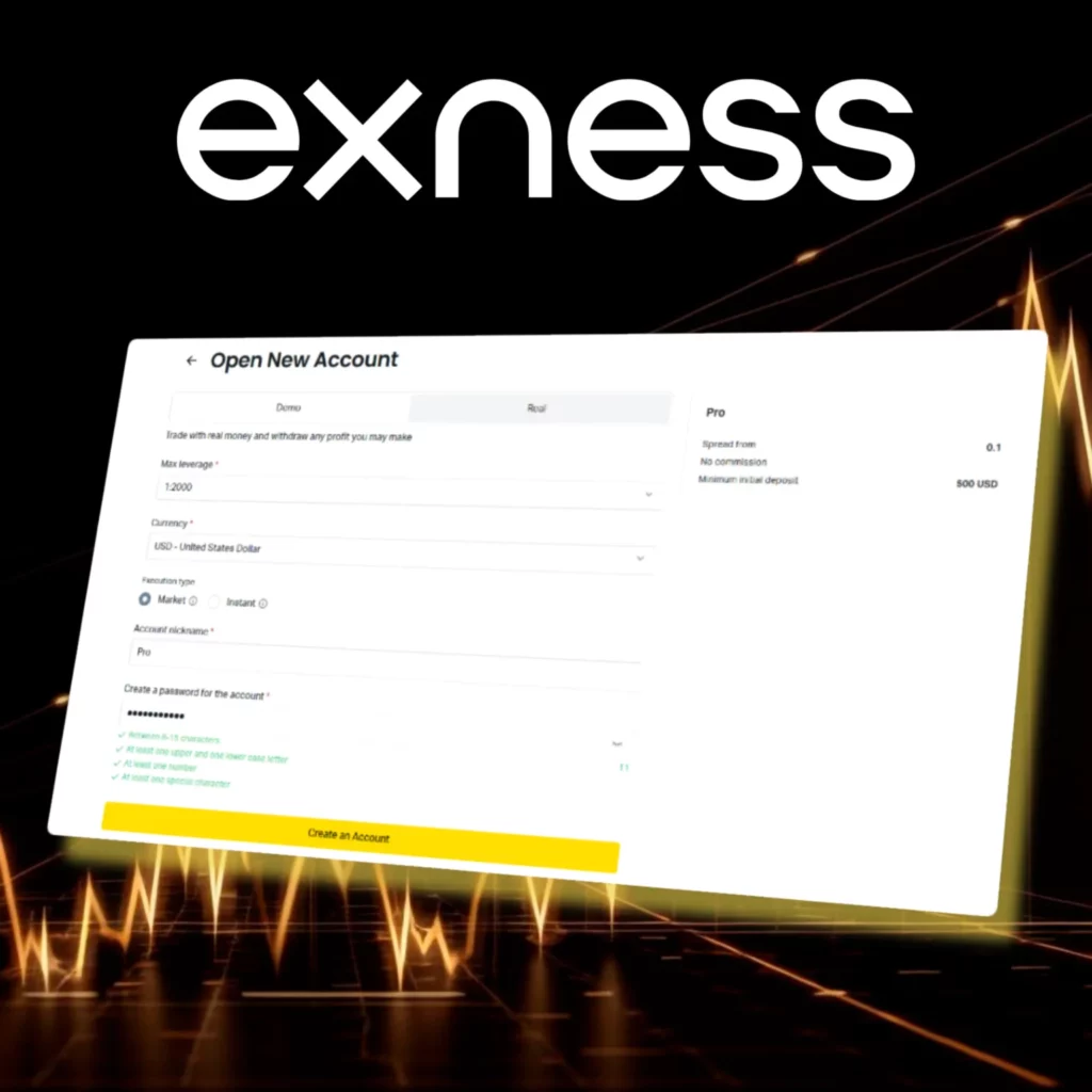 Exness 帳戶類型
